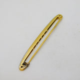 Art Deco 18ct Yellow Gold, Ruby & Diamond Set Bar Brooch Antique c1930s