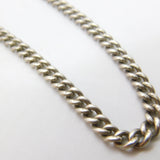 Edwardian Sterling Silver Albert Watch Chain 1902 Birmingham Antique 18" Length