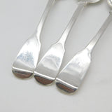 Georgian York Assay Sterling Silver Set of Table Spoons 1830 Barber & Whitwell