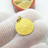 King George I 22ct Gold Third Guinea Coin Charm 1718 Very Fine Antique