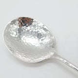 Arts & Crafts Planished Sterling Silver Serving Spoon 1927 Sheffield Antique