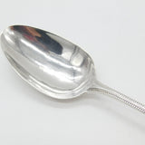 Georgian Sterling Silver Beaded Edge Serving Spoon 1773 London Antique