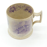 King William IV & Queen Adelaide Pearlware Coronation Mug Antique 1830 AF