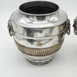 Pair of Georgian Old Sheffield Silver Plated Bacchus Mask Wine Coolers c1780