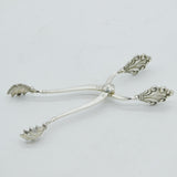 Georg Jensen Danish Sterling Silver Acanthus Pattern Ice Tongs Antique c1925