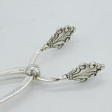 Georg Jensen Danish Sterling Silver Acanthus Pattern Ice Tongs Antique c1925