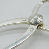 Georg Jensen Danish Sterling Silver Acanthus Pattern Ice Tongs Antique c1925
