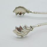 Georg Jensen Danish Sterling Silver Acanthus Pattern Ice Tongs Antique c1925