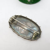 Victorian Sterling Silver Aesthetic Swallow Sweetheart Brooch Antique c1890