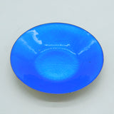 David Anderson Norway Sterling Silver Blue Guilloche Enamel Dish Antique c1930