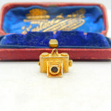9ct Yellow Gold Opening Film Camera Charm Pendant Vintage 1961 Birmingham