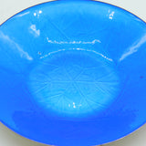 David Anderson Norway Sterling Silver Blue Guilloche Enamel Dish Antique c1930