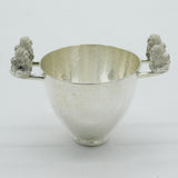 Greek Lalaounis Sterling Silver Byzantine Style Planished Beaker Vintage c1970