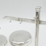 Victorian Pair of Silver Plated 'Little Bo-Peep- Nursery Rhyme Dinner Gongs 1890