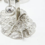 Victorian Pair of Silver Plated 'Little Bo-Peep- Nursery Rhyme Dinner Gongs 1890