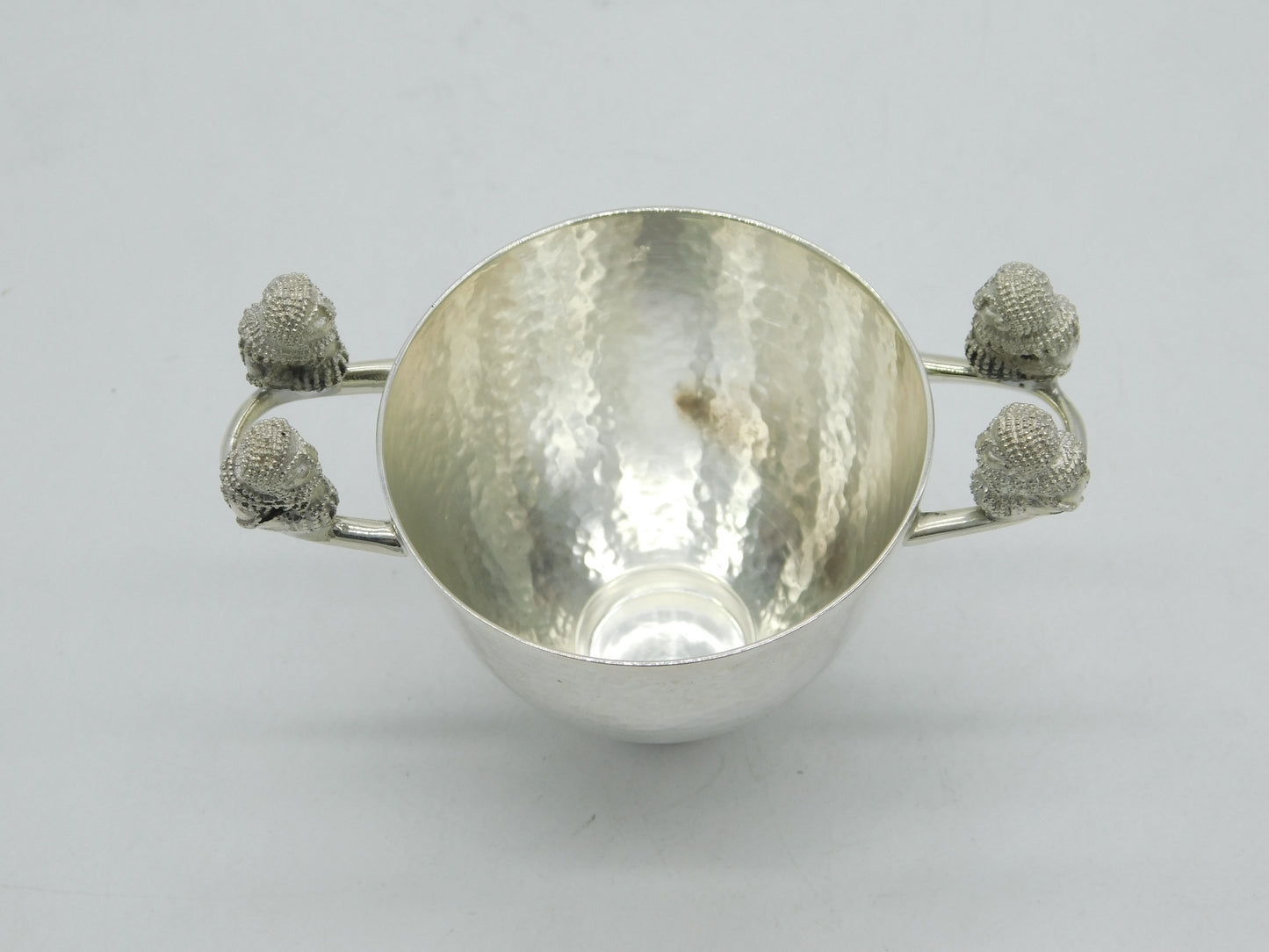 Greek Lalaounis Sterling Silver Byzantine Style Planished Beaker Vintage c1970