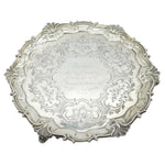 Antique Victorian Silver Salver Dish 