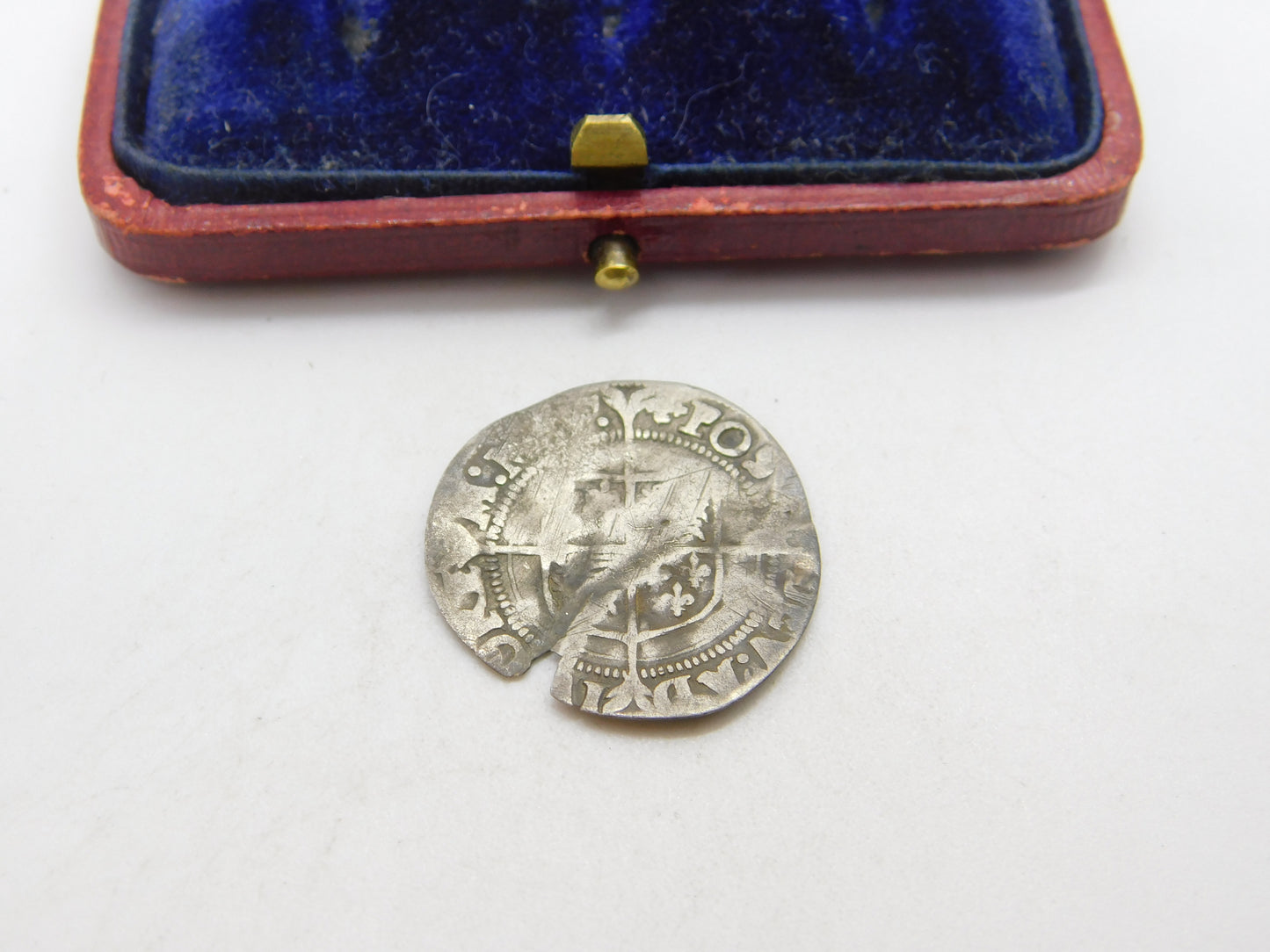 Early Milled Queen Elizabeth I Shilling Coin 1558-1603 Worn Condition Antique