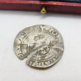 Early Milled Queen Elizabeth I Shilling Coin 1558-1603 Worn Condition Antique