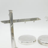 Victorian Pair of Silver Plated 'Little Bo-Peep- Nursery Rhyme Dinner Gongs 1890