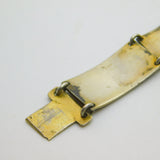 Norway Sterling Silver Guilloche Enamel Polar Bear, Reindeer Bracelet Antique