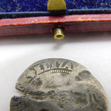 Early Milled Queen Elizabeth I Shilling Coin 1558-1603 Worn Condition Antique