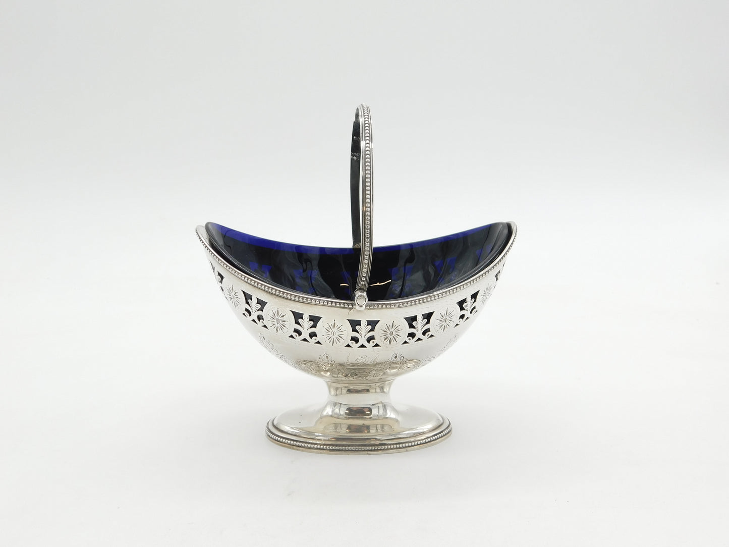 George III Sterling Silver Pedestal Sweet Treat Basket Antique 1788 London