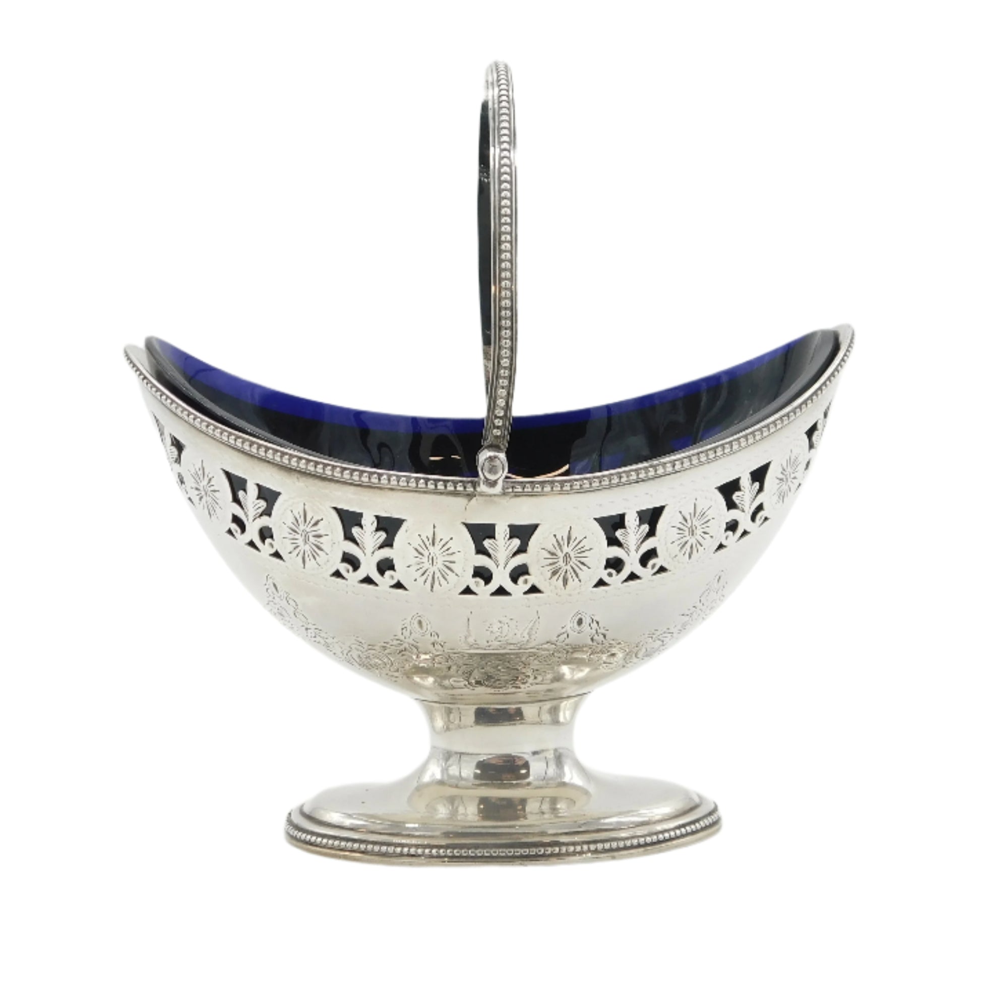 Georgian Silver Basket Antique