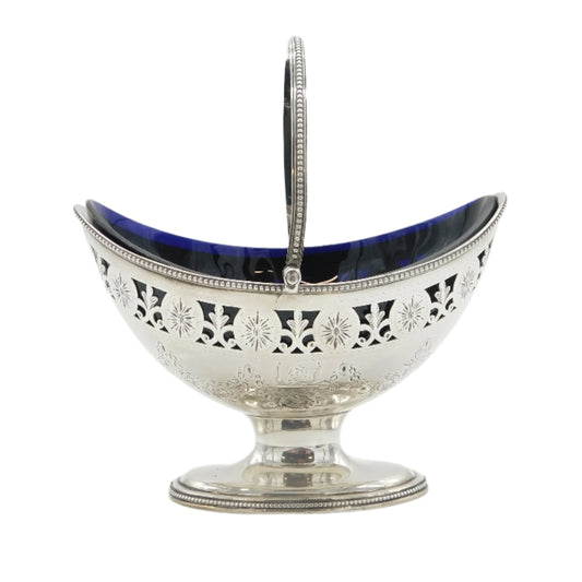 Georgian Silver Basket Antique