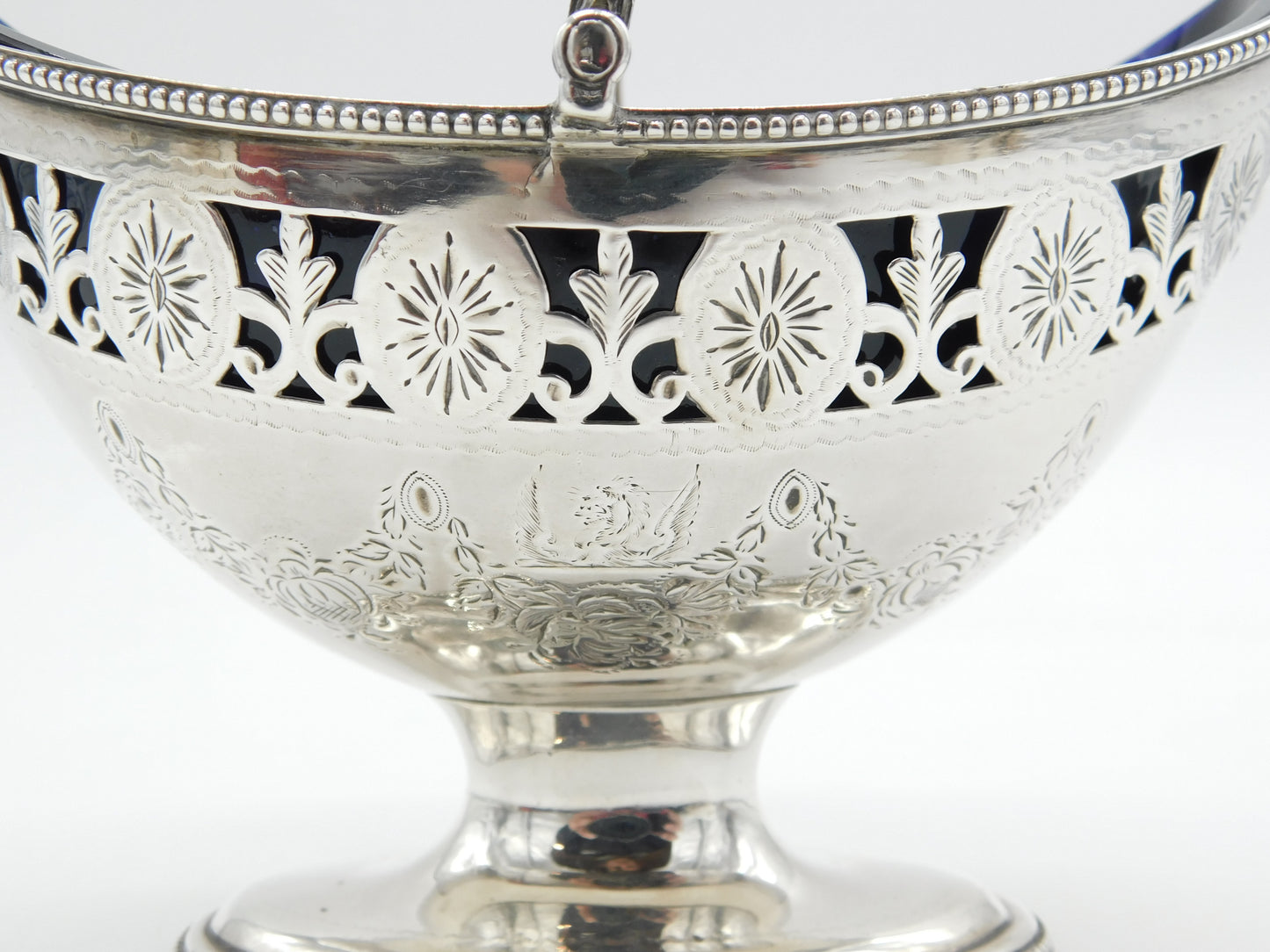George III Sterling Silver Pedestal Sweet Treat Basket Antique 1788 London