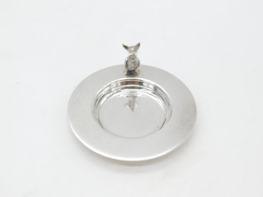 Sterling Silver Pin Tray or Ring Dish Winnie the Pooh Piglet 1996 London Vintage