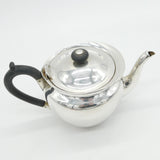 Victorian Sterling Silver Ebony Handled Bachelors Teapot Antique 1891 Birmingham