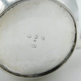 Victorian Sterling Silver Ebony Handled Bachelors Teapot Antique 1891 Birmingham