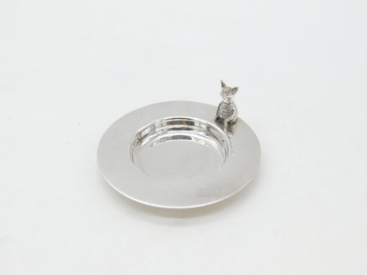 Sterling Silver Pin Tray or Ring Dish Winnie the Pooh Piglet 1996 London Vintage