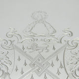 Victorian Large Sterling Silver Armorial Crested Salver Antique 1876 London