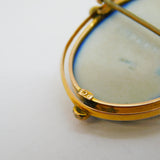 Regency Period 9ct Gold Mounted Wedgwood Jasperware Cameo Brooch Antique