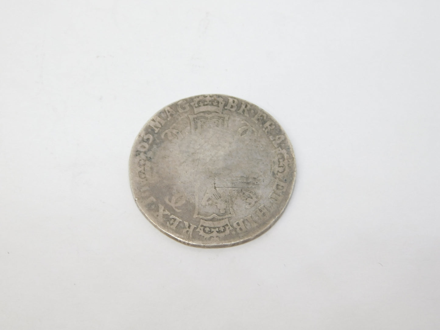 King Charles II Silver AR Shilling Coin Antique 1665 Fair Condition