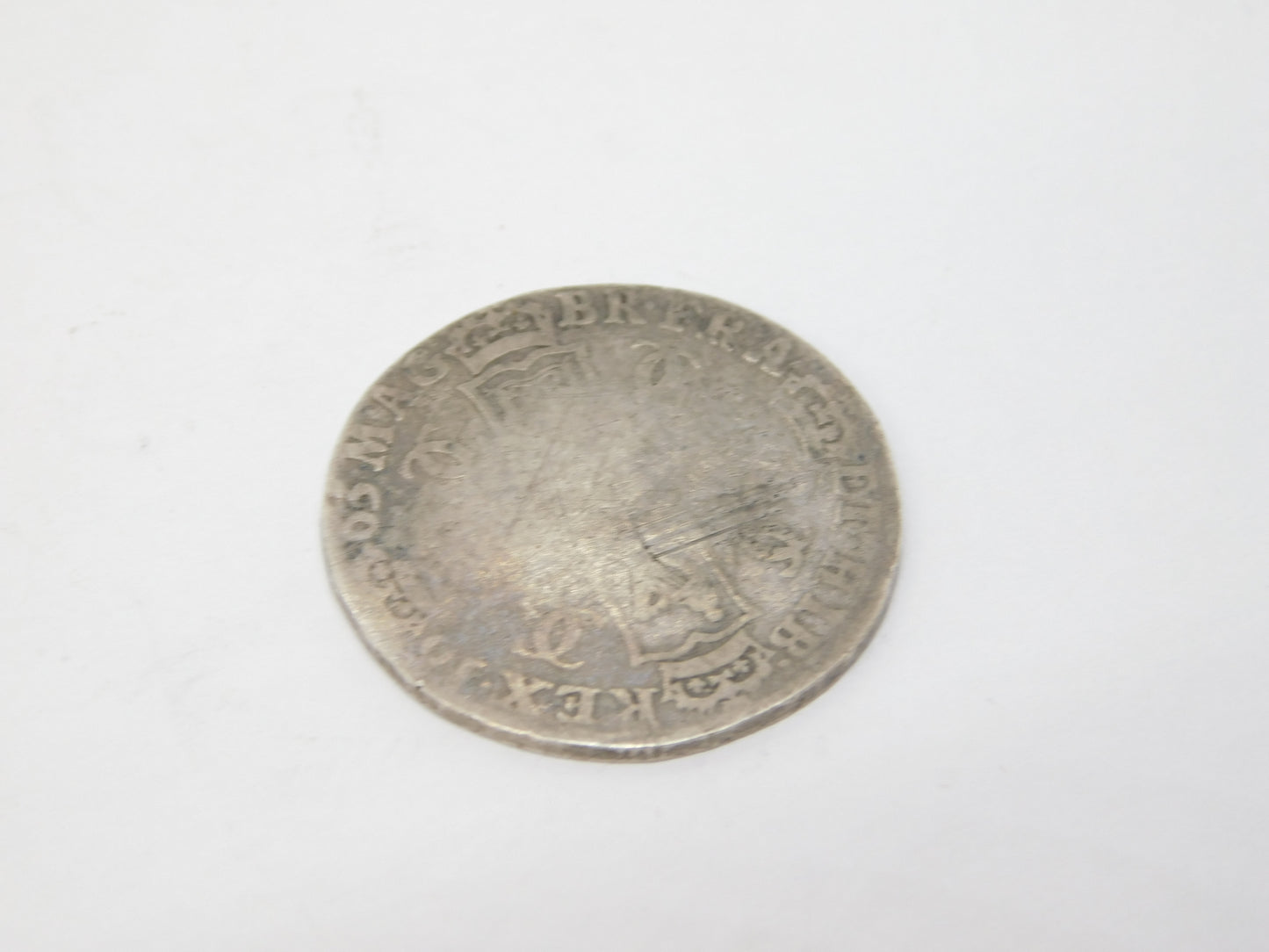 King Charles II Silver AR Shilling Coin Antique 1665 Fair Condition