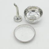 George III Sterling Silver Engraved Wine Funnel Anique 1783 London