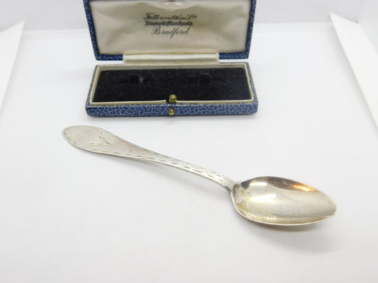 Dundee Scottish Provincial Sterling Silver Tea Spoon Edward Livingstone c1800