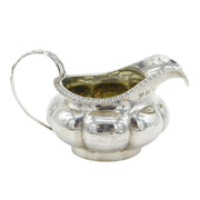 George IV Sterling Silver Fluted Presentation Cream Jug Antique 1830 London