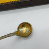 Boxed Set of Portuguese Sterling Silver Coin Teaspoons Antique 1915 Art Deco