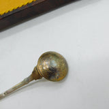 Boxed Set of Portuguese Sterling Silver Coin Teaspoons Antique 1915 Art Deco