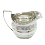 George III Sterling Silver Floral Pattern Cream Jug Antique 1804 London
