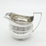 George III Sterling Silver Floral Pattern Cream Jug Antique 1804 London