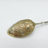 19th Century French Sterling Silver Feather Pattern Teaspoons Set Antique c1880