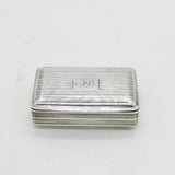 George III Sterling Silver Gilded Snuff Box Antique 1813 Birmingham John Shaw