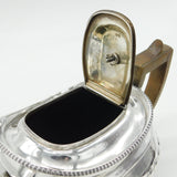George III Sterling Silver Fluted Teapot Antique 1811 London Solomon Hougham