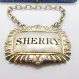Georgian Sterling Silver Sherry Decanter Label Antique 1816 London George III