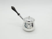 Sterling Silver & Wooden Bobbin Handle Brandy Warmer Vintage 1991 London